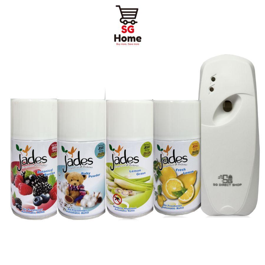 Jades Automatic Spray Refill | Glade Compatible Scent Fragrance Air freshener Lemon Flower Perfume Scented Lavender
