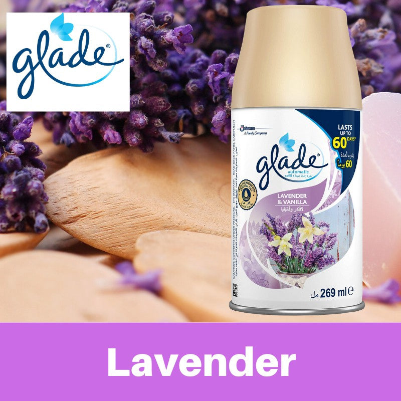 Glade Automatic Spray Refill Scent Fragrance Air freshener Aroma Diffuser Automatic Spray Device Compatible 146g l 225ml