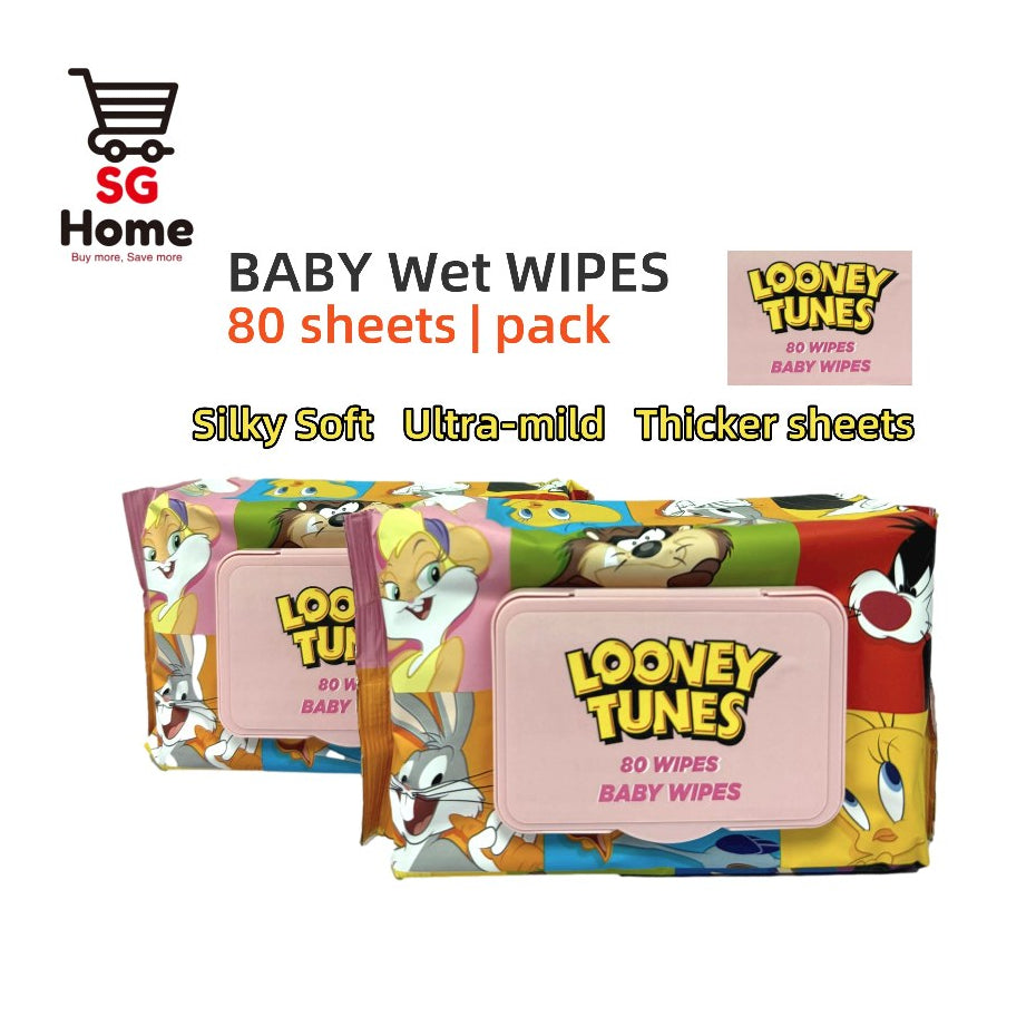 Baby Wet Wipes Mini Tissue Thick Tissue Looney Tunes Cartoon wipes HEAPEST ©