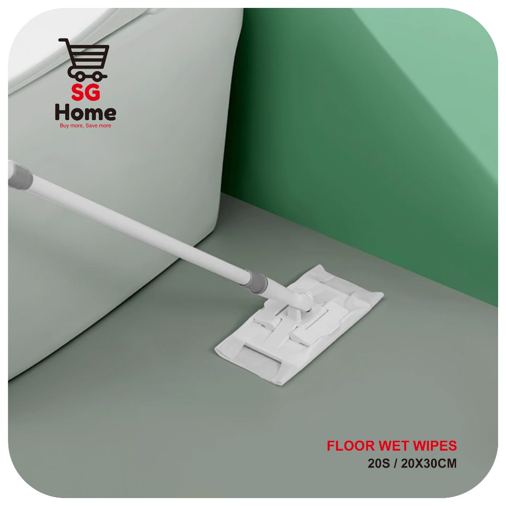 Disposable Floor Wipes Wet 20 sheets l Dry Wipes 35