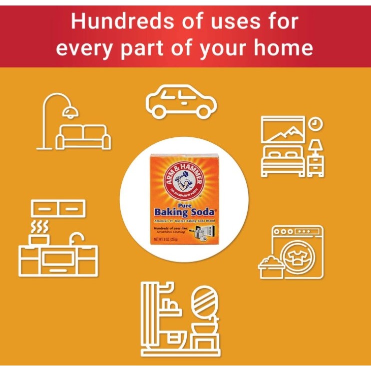 Arm & Hammer Pure Baking Soda 454g Local Stocks