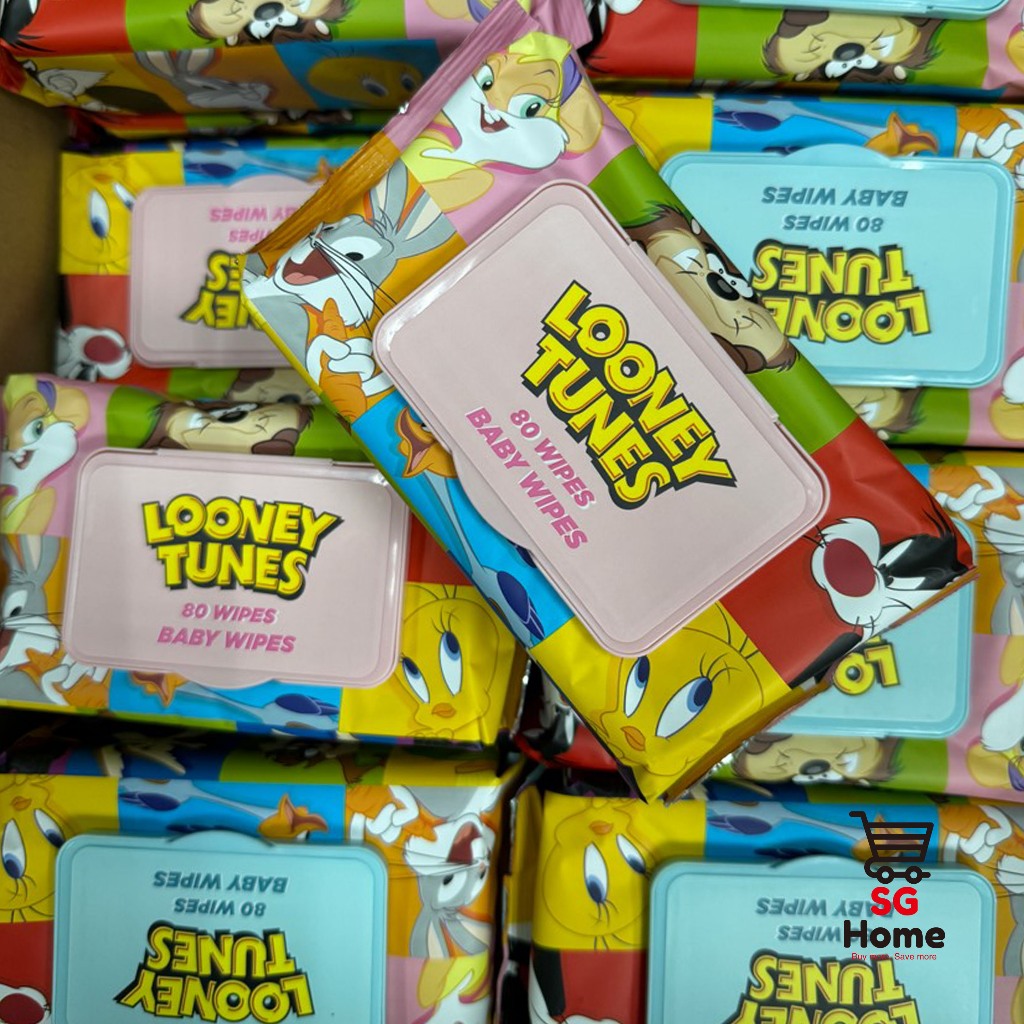 Baby Wet Wipes Mini Tissue Thick Tissue Looney Tunes Cartoon wipes HEAPEST ©