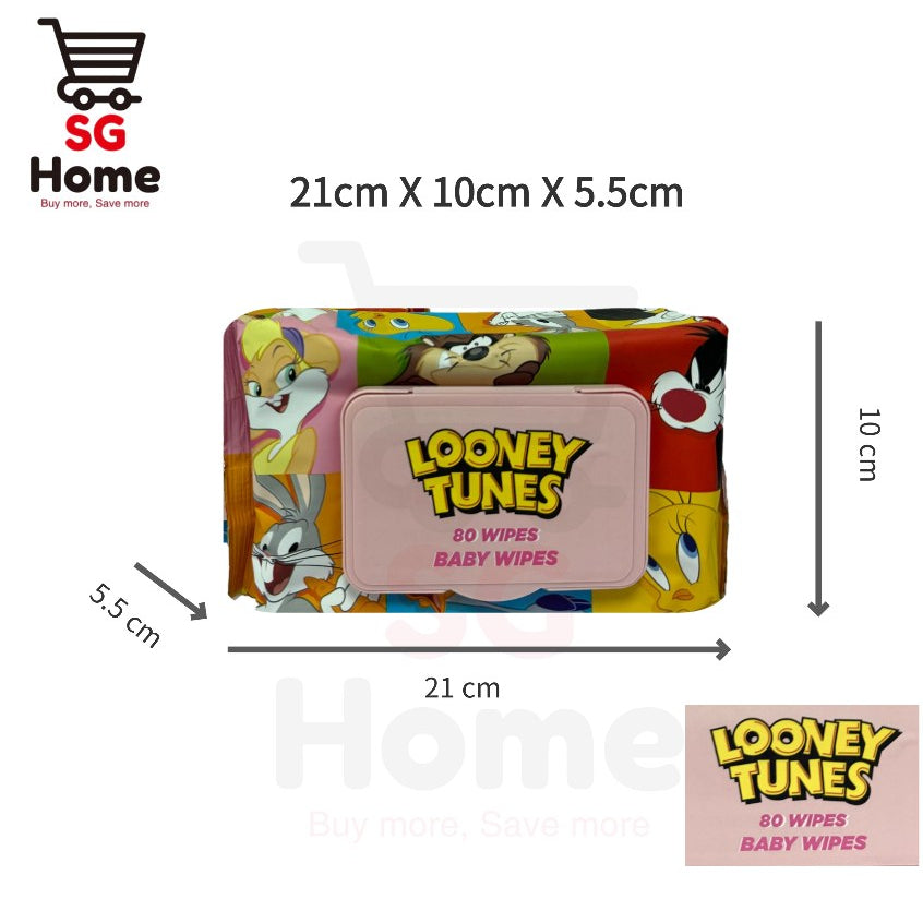 Baby Wet Wipes Mini Tissue Thick Tissue Looney Tunes Cartoon wipes HEAPEST ©