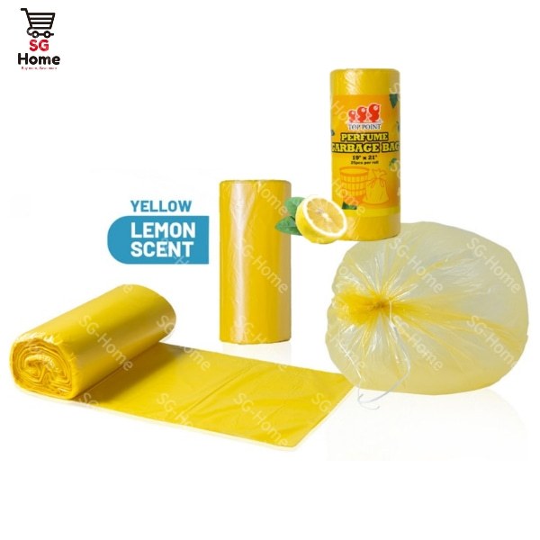 Trash Bags Garbage Bags | Rubbish Bin Bag | Drawstring Kitchen Bag with fragrant | Biodegradable 25 Pcs | Roll