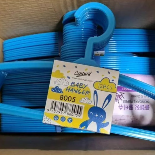 Kids Hanger Baby Clothes Hanger Anti Slip Plastic | 12 Pcs/Set