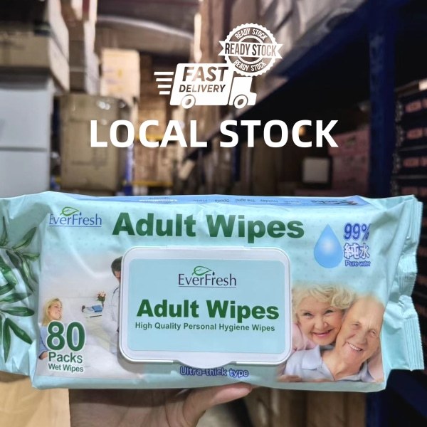 Everfresh Adult Wet Wipes 80Sheets | Pack (N20609)