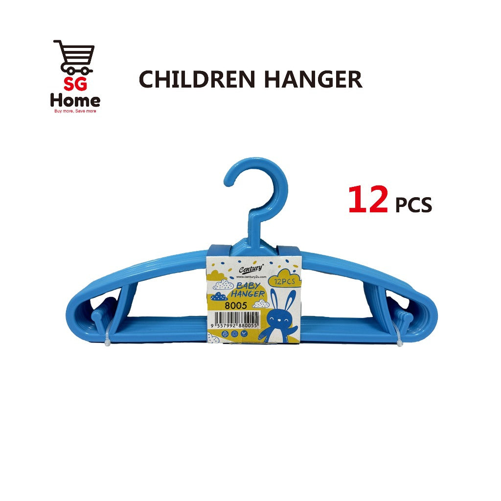 Kids Hanger Baby Clothes Hanger Anti Slip Plastic | 12 Pcs/Set