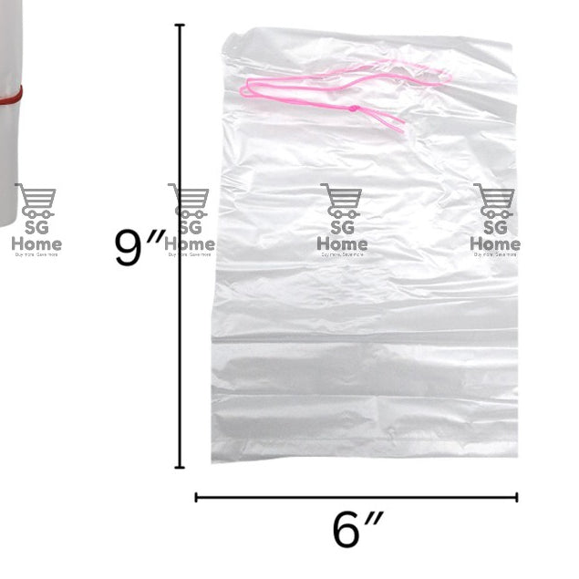 Transparent Plastic Bag | White Plastic Bag | Takeaway bag | Handle Bag | Thick Plastic Bag Trawstring Food Bag