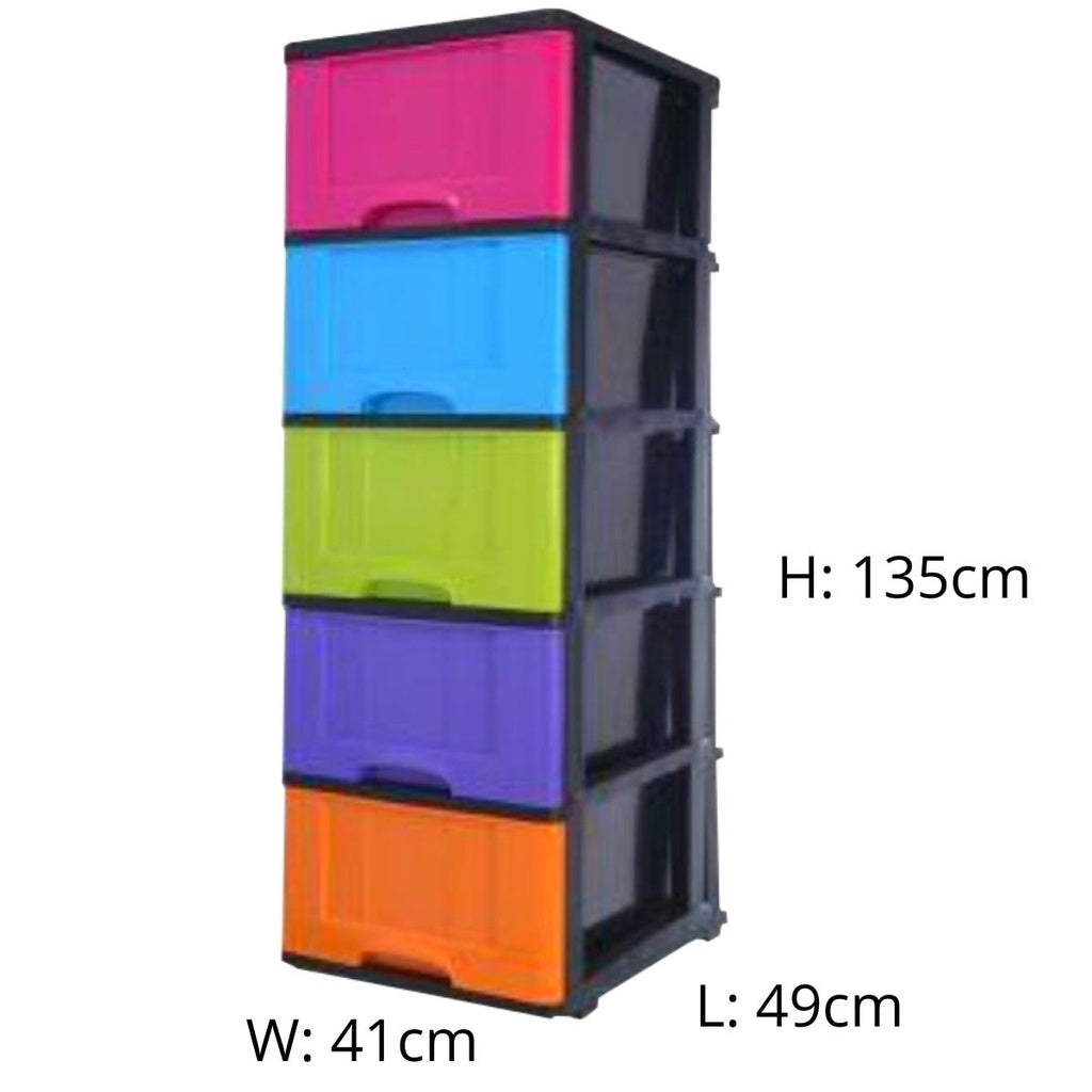 Century Multi tier Plastic drawer 3/4/5 Tier