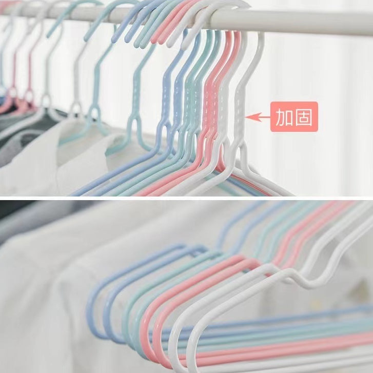 Extra Thick Metal Hanger Anti-Slip Pvc Stainless Steel SET