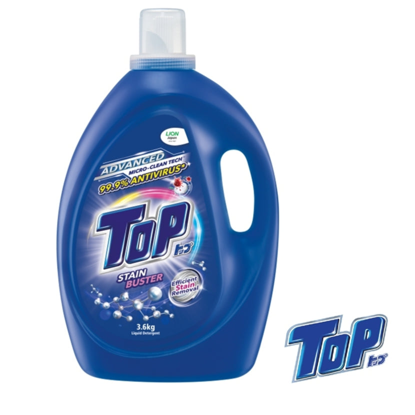TOP Liquid Laundry Detergent Brilliant Clean | Blooming Pleasures | Stain Buster | 3.6kg X 4 Bottles