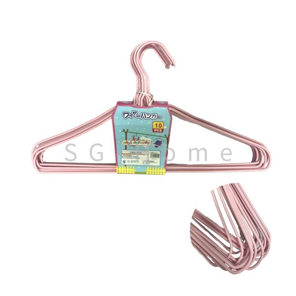 Extra Thick Metal Hanger Anti-Slip Pvc Stainless Steel SET
