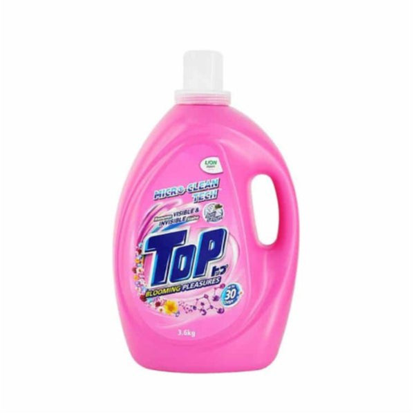 TOP Liquid Laundry Detergent Brilliant Clean | Blooming Pleasures | Stain Buster | 3.6kg X 4 Bottles