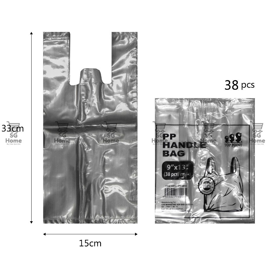 Transparent Plastic Bag | White Plastic Bag | Takeaway bag | Handle Bag | Thick Plastic Bag Trawstring Food Bag