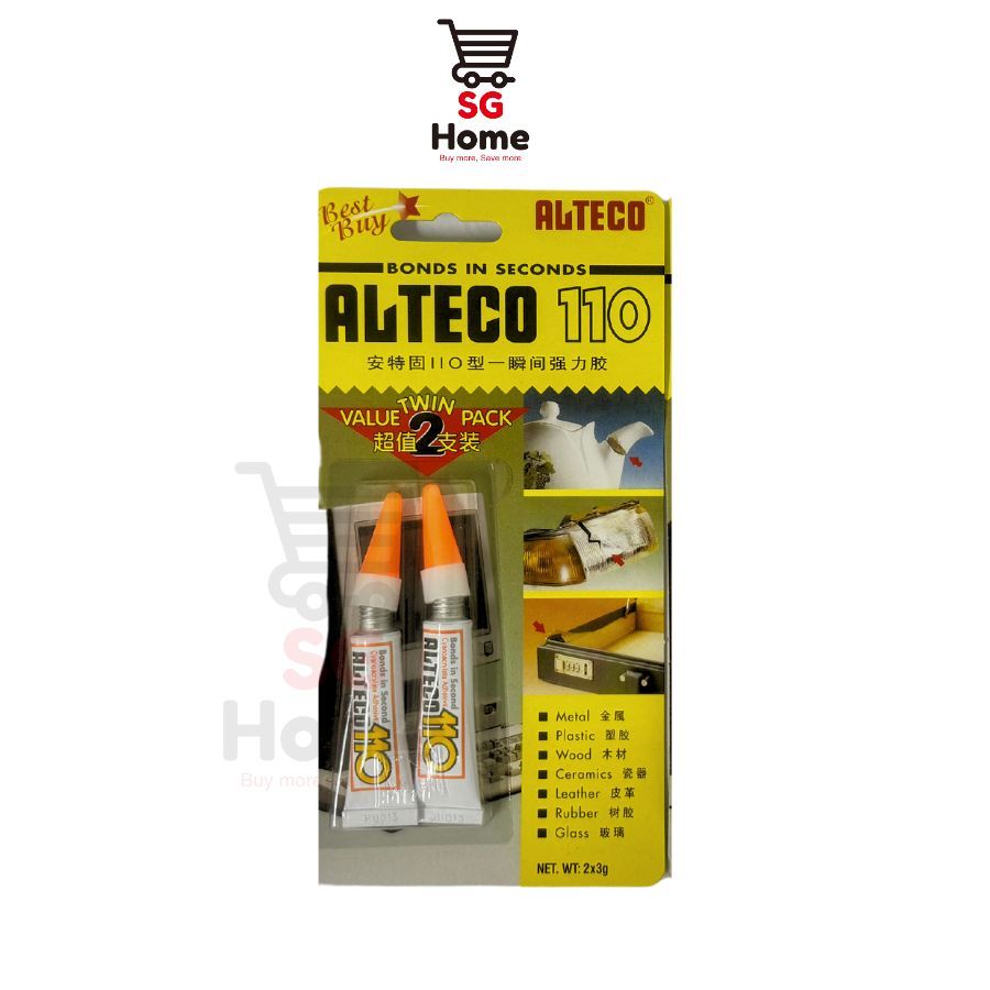Super Glue | Alteco Gel Super Glue | Metal rubber plastic ceramics plastics acrylic wood
