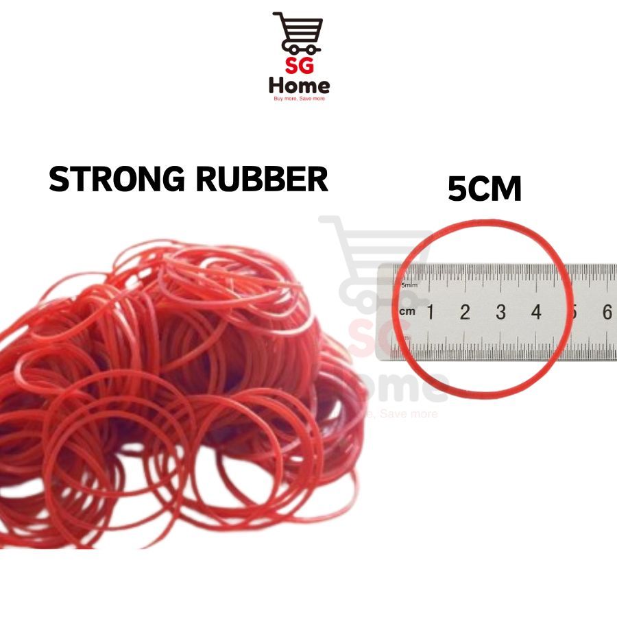 Elastic Rubber Bands | Red Standard Rubber Bands 90g | Pack 200pcs
