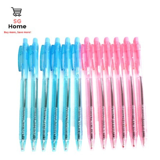 Ball Pen | Black Ball Pen | Blue Ball Pen | 12 Pcs