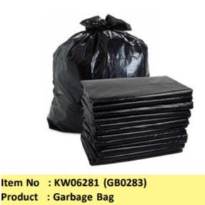 Garbage Bags Trash Bag Heavy Duty Extra Thick Leak Proof Bin Liner Black Garbage Bag | 3 Size