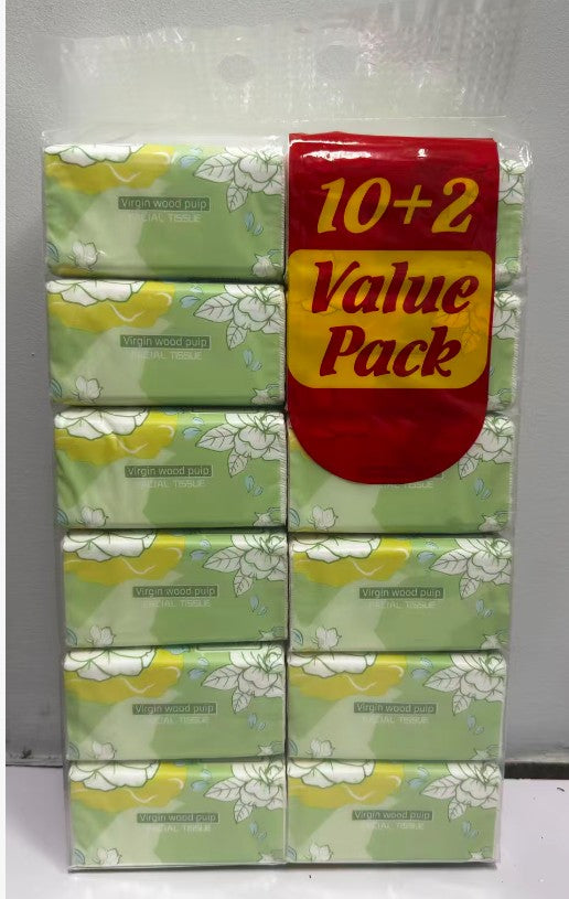 CTN DEAL | Virgin Wood Tissue 2Ply | 84 Sheets | Pack --Value Pack | 12 Packs X 10 Sets | CTN