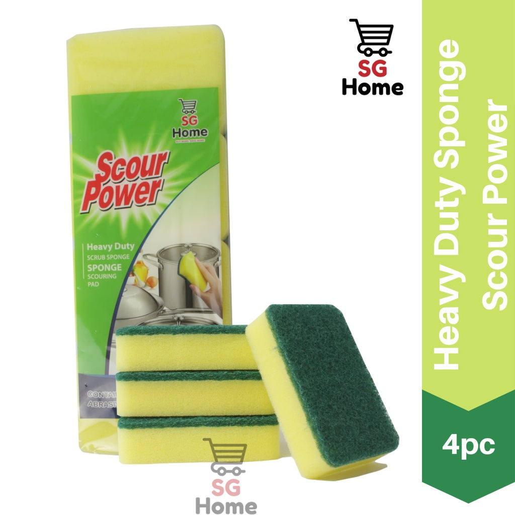 Heavy Duty Scrub Sponge Color Sponge 4pcs