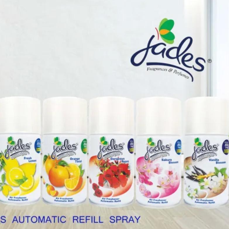 Jades Automatic Spray Refill | Glade Compatible Scent Fragrance Air freshener Lemon Flower Perfume Scented Lavender