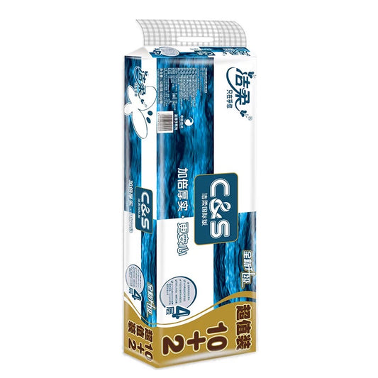Toilet Rolls Jie Rou Face 4-ply 洁柔4层有芯卷纸 140g*12