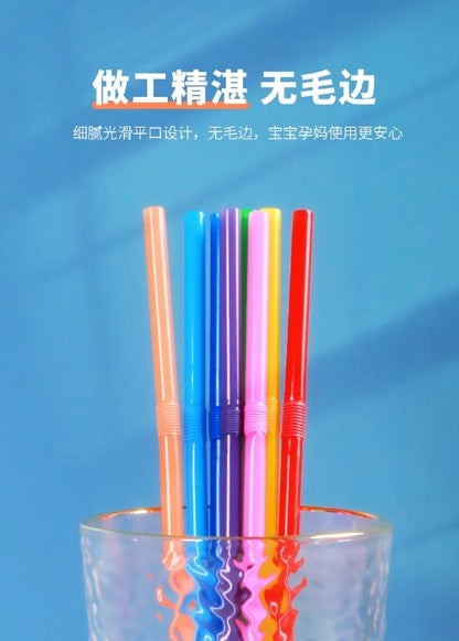 Disposable  Straw | Flexible Colourful 100 PCS