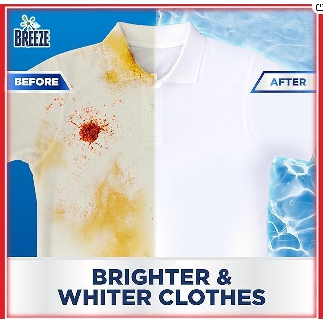 Breeze Liquid Detergent Power Clean Anti-Bacterial and Colour Protect Goodbye Musty 3.6Kg X 4 Bottles/CTN