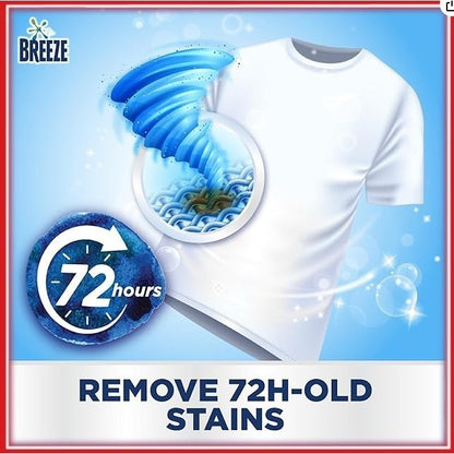 Breeze Liquid Detergent Power Clean Anti-Bacterial and Colour Protect Goodbye Musty 3.6Kg X 4 Bottles/CTN