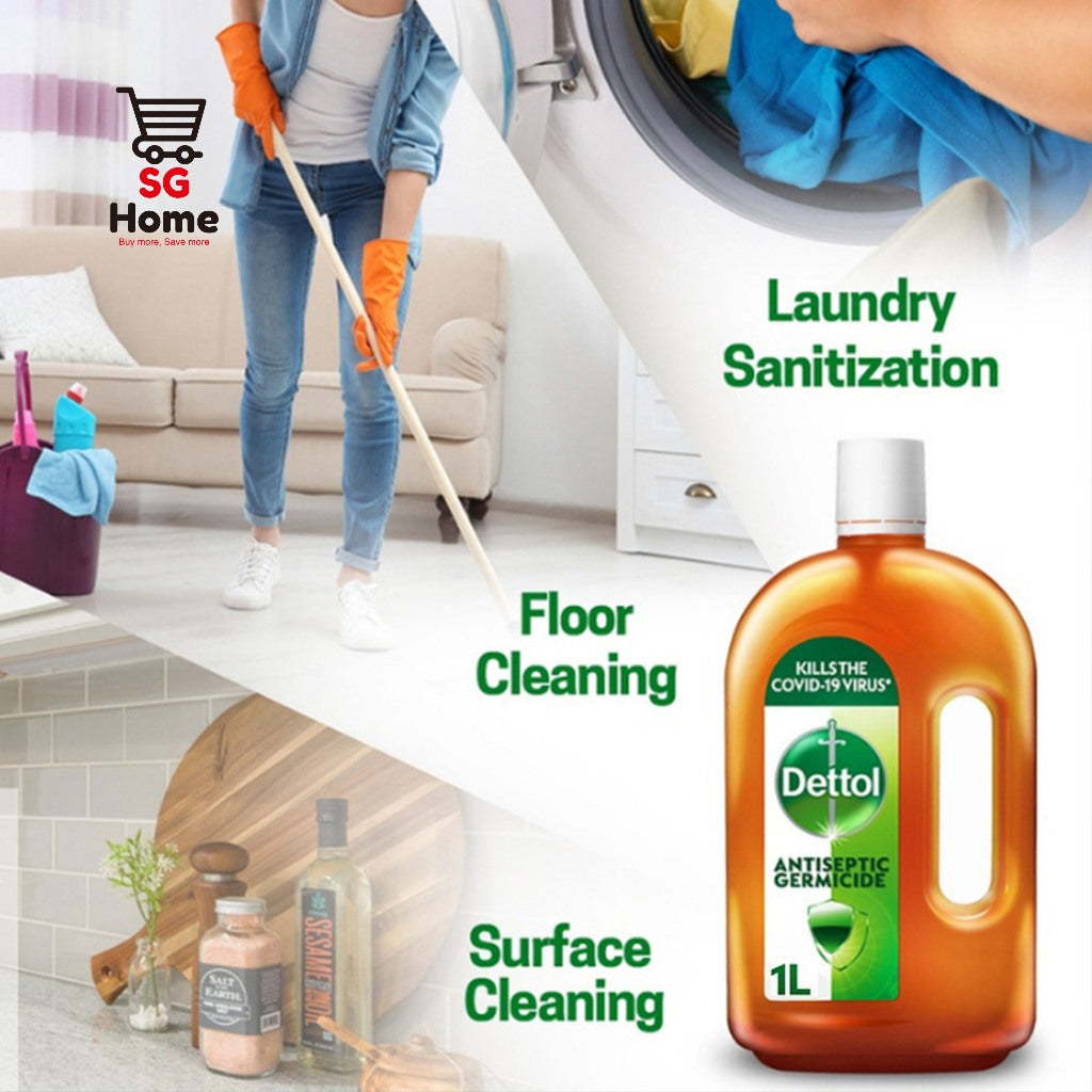 Dettol Antiseptic Germicide Liquid  (Kills 99.9 Percent of Germs) - 1L 550ML