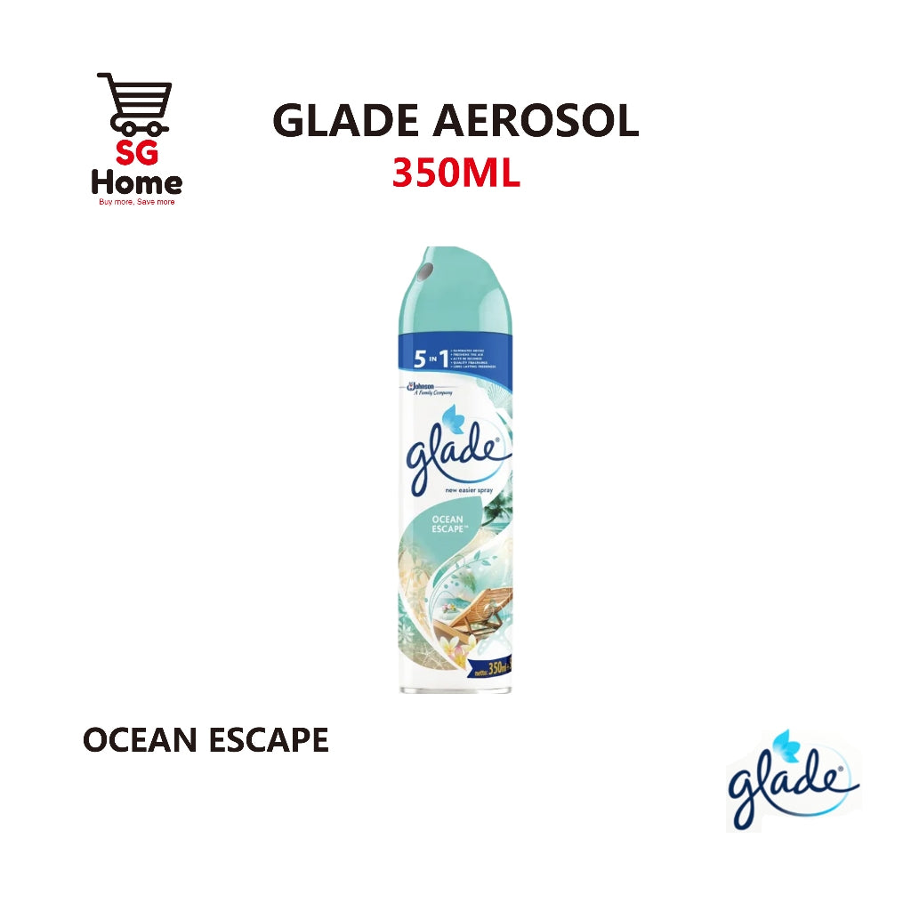 Glade Air Freshener Spray Fragrance Scent Spray Deodorizer Home | Car Ocean Peony Lemon Lavender 350ml [Mix & Match]