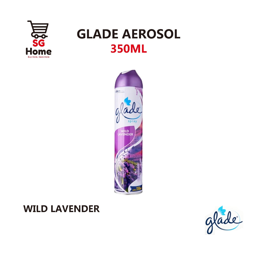 Glade Air Freshener Spray Fragrance Scent Spray Deodorizer Home | Car Ocean Peony Lemon Lavender 350ml [Mix & Match]