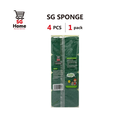 Heavy Duty Scrub Sponge Color Sponge 4pcs
