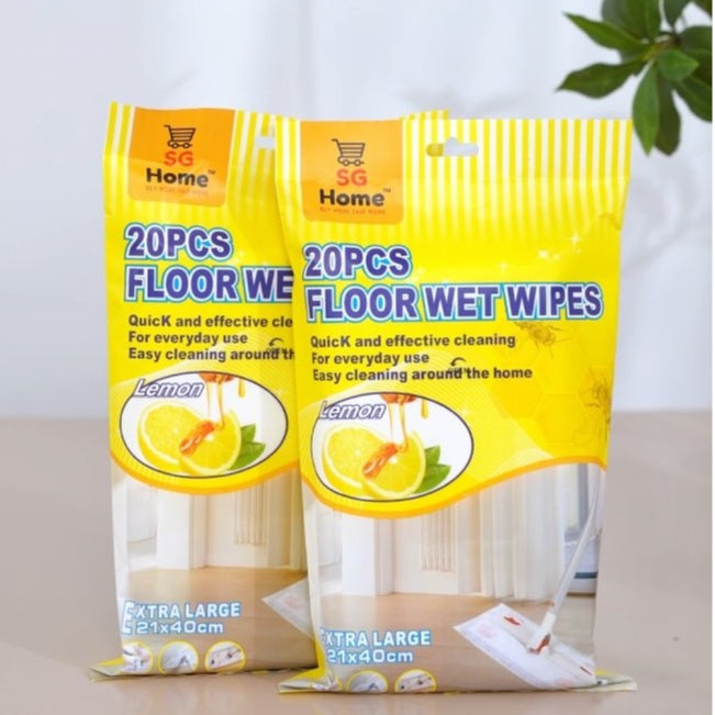 Floor Wet Wipes  Lemon X-Large Extra large | 20 sheets | pack