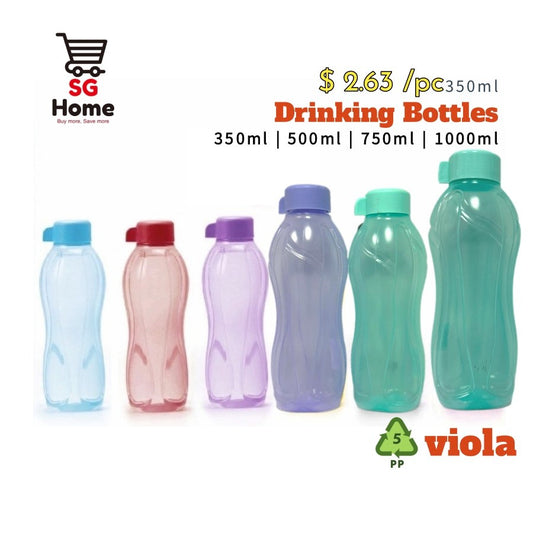 Drinking Bottles Water Bottles Color Bottles Viola Plastic Bottles pp5 | 350ml | 500ml | 750ml | 1000ml