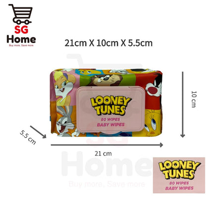Baby Wet Wipes Mini Tissue Thick Tissue Looney Tunes Cartoon wipes HEAPEST ©