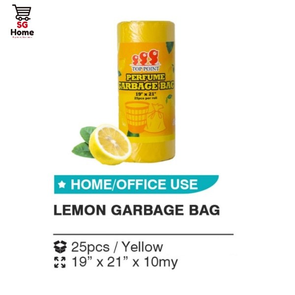 Trash Bags Garbage Bags | Rubbish Bin Bag | Drawstring Kitchen Bag with fragrant | Biodegradable 25 Pcs | Roll