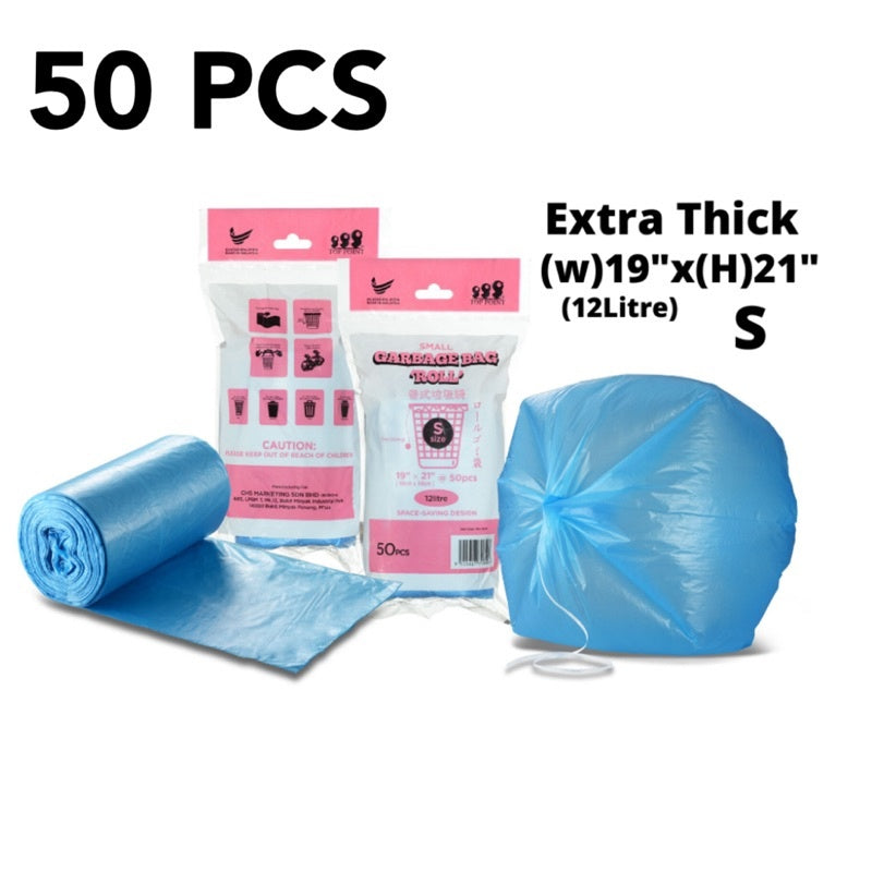Trash bag Big Garbage bag | Rubbish Bin Bag | Drawstring Home | office | outdoor Recycled Material [Mix]