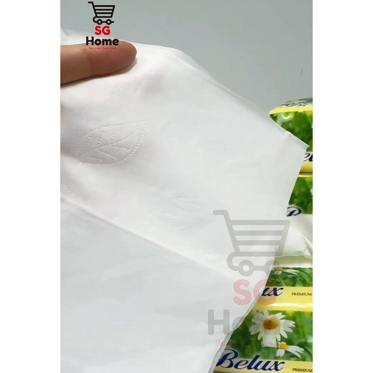Belux Facial Tissue Soft Paper Packet | 100% Virgin Pulp  3ply 12 pack | 20 packs GREEN