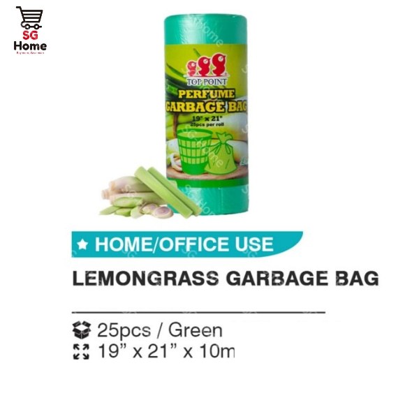 Trash Bags Garbage Bags | Rubbish Bin Bag | Drawstring Kitchen Bag with fragrant | Biodegradable 25 Pcs | Roll