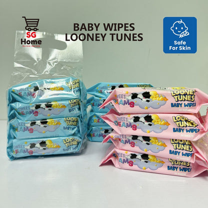 Baby Wet Wipes Mini Tissue Thick Tissue Looney Tunes Cartoon wipes HEAPEST ©