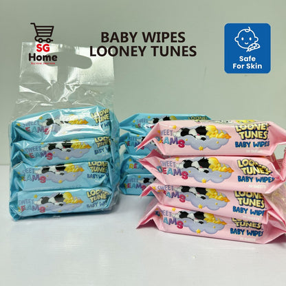 Baby Wet Wipes Mini Tissue Thick Tissue Looney Tunes Cartoon wipes HEAPEST ©