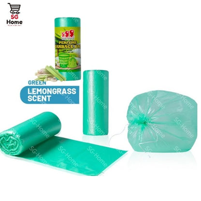 Trash Bags Garbage Bags | Rubbish Bin Bag | Drawstring Kitchen Bag with fragrant | Biodegradable 25 Pcs | Roll
