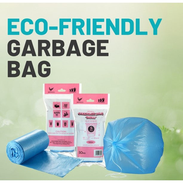 Trash bag Big Garbage bag | Rubbish Bin Bag | Drawstring Home | office | outdoor Recycled Material [Mix]