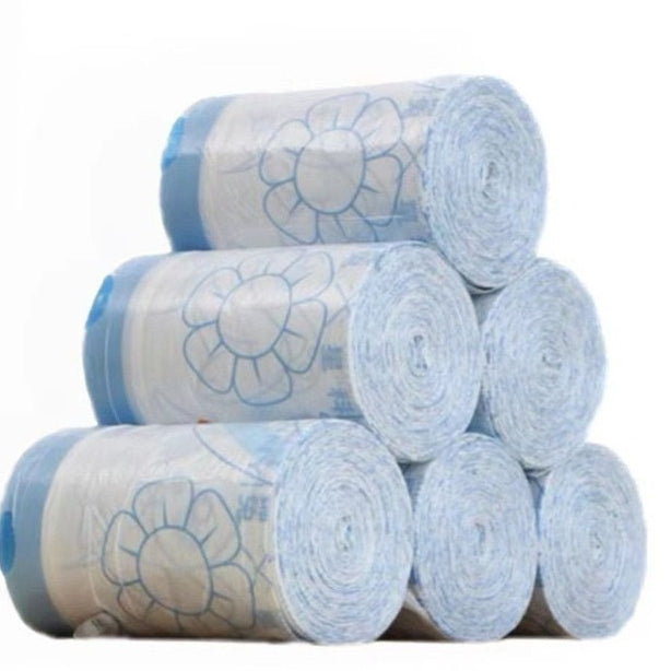 Trash Bags Garbage Bags | Rubbish Bin Bag | Drawstring Kitchen Bag with fragrant | Biodegradable 25 Pcs | Roll