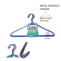 Extra Thick Metal Hanger  Anti-Slip Pvc Stainless Steel  SET