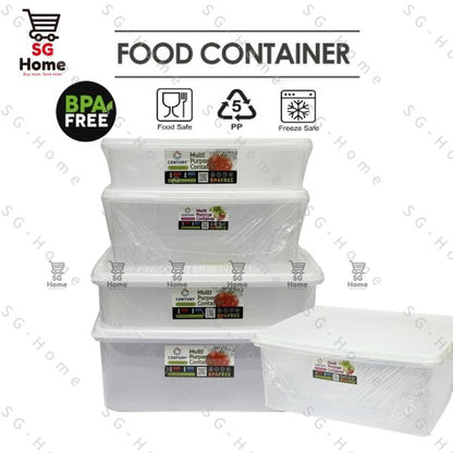 Transparent multi-purpose storage box | storage container | storage box | food container | Food grade Big Size