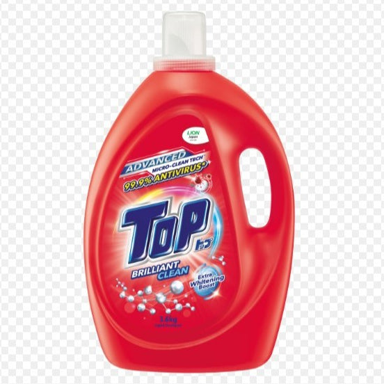 TOP Liquid Laundry Detergent Brilliant Clean | Blooming Pleasures | Stain Buster | 3.6kg X 4 Bottles