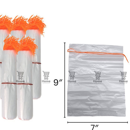 Transparent Plastic Bag | White Plastic Bag | Takeaway bag | Handle Bag | Thick Plastic Bag Trawstring Food Bag