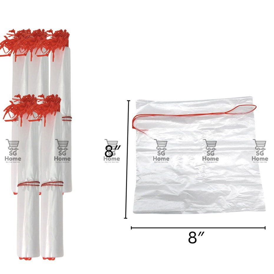 Transparent Plastic Bag | White Plastic Bag | Takeaway bag | Handle Bag | Thick Plastic Bag Trawstring Food Bag